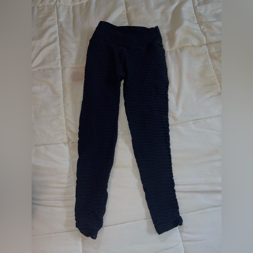 NC European and American Style Ladies Honeycomb Butt Scrunch Leggings